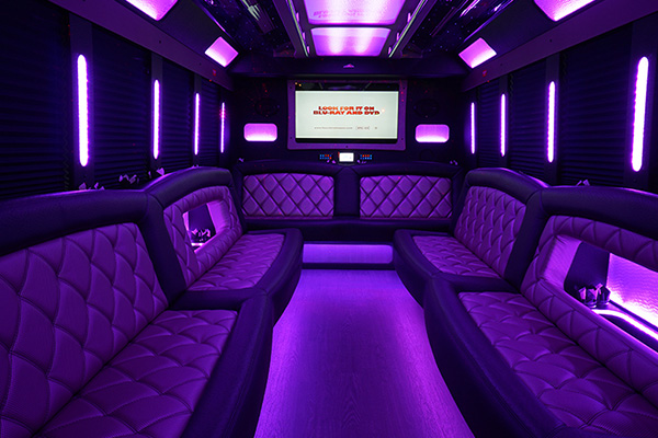 party bus with comfortable seating